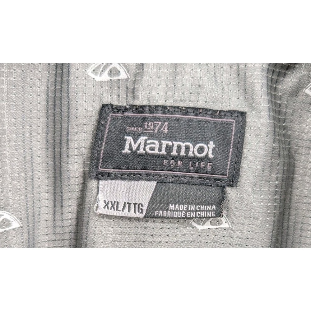 Marmot Poly Tent Camping Button Up Shirt Mens Size XXL Gorpcore Outdoors - Picture 2 of 5